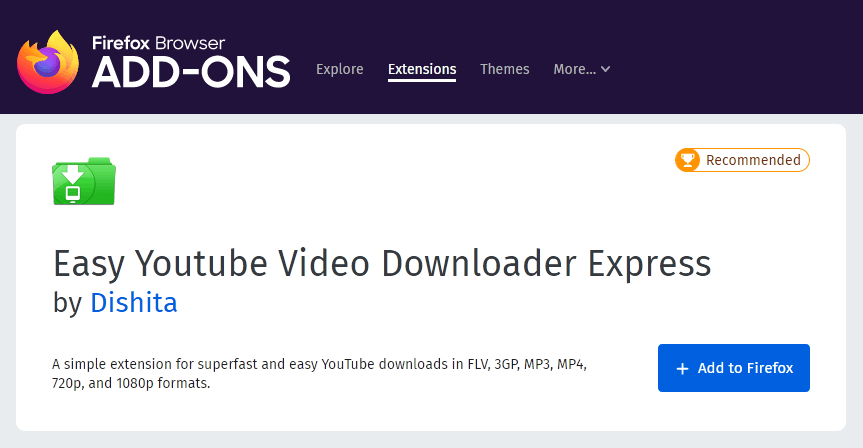youtube video downloader for firefox mac
